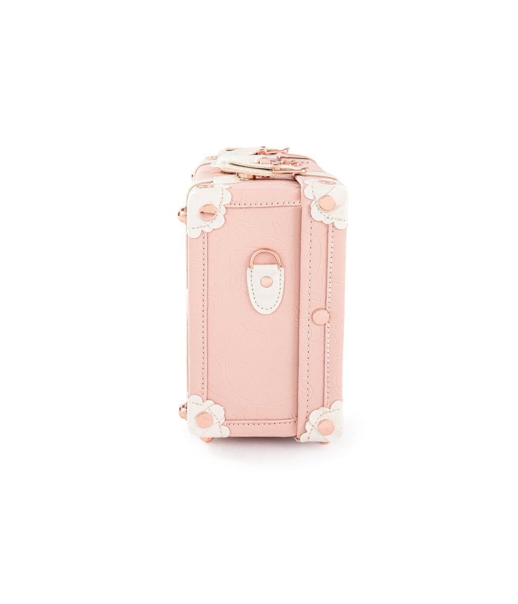 WildFloral Train Case - Embossed Pink