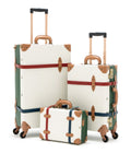 Minimalism 3 Pieces Luggage Set - Green/Pearl's