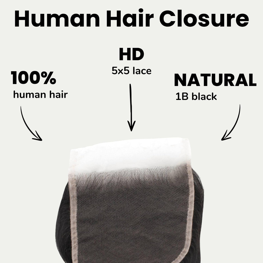 Body Wave 5x5 HD Lace Human Hair Closure
