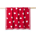 Valentine Heart Jacquard Baby Blanket