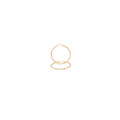 Tri Cut 14K Gold-Filled Hoop Women Earrings 4 mm Thick 25-80 mm