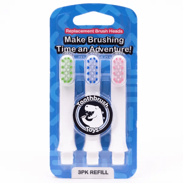 Toothbrush Toys Kids Toothbrush Replacement Heads 3-Pack